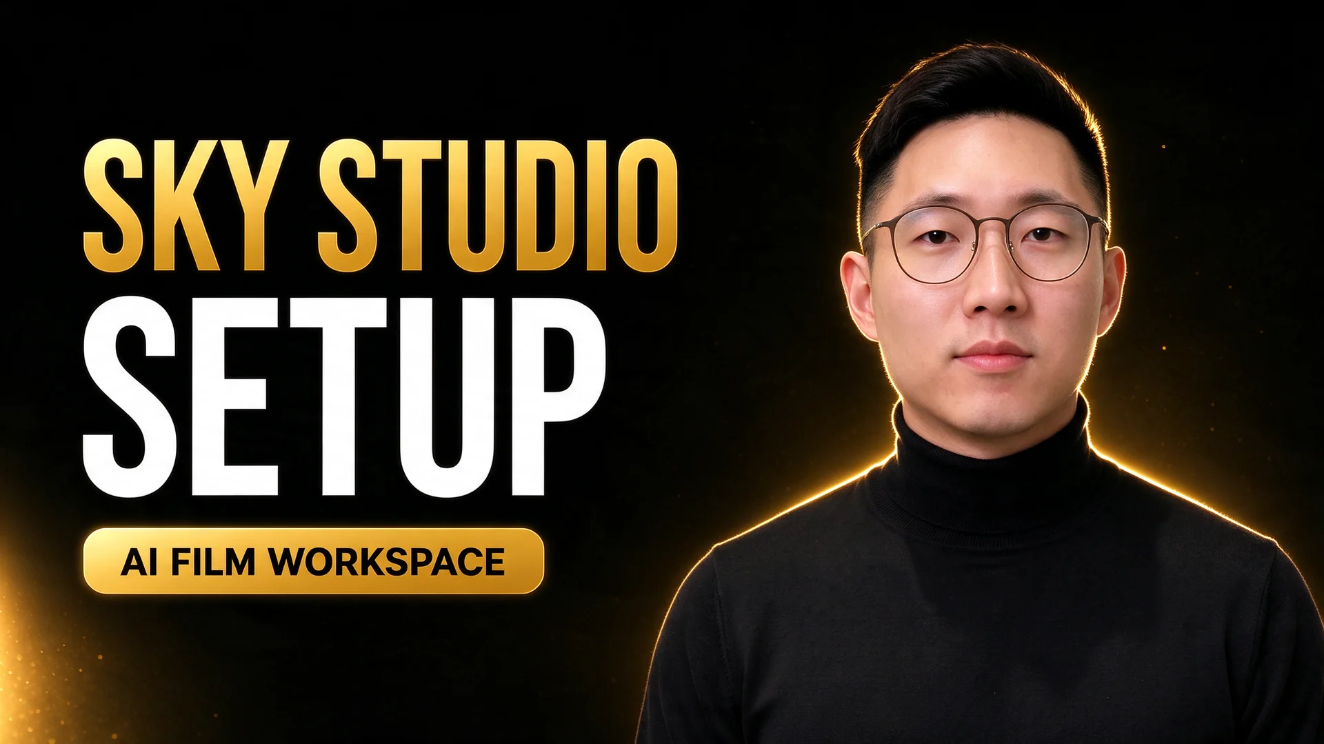 Portada de la lección: configuración de Sky Studio, espacio de trabajo de cine con IA